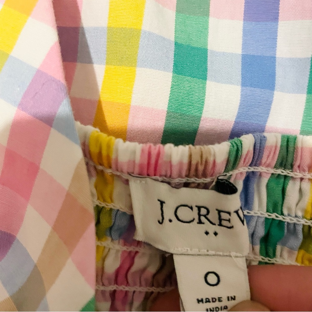 J. Crew Multicolor Gingham Dress - Picture 4 of 4